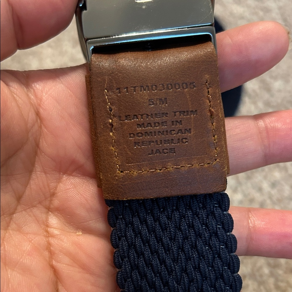 Tommy Bahama Gray and Brown Leather Belts - Picture 3 of 4